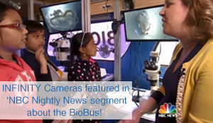 Lumenera’s INFINITY Cameras featured in ‘NBC Nightly News with Lester Holt segment’ about the BioBus! 
